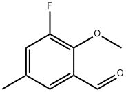 3-Fluoro-2-methoxy-5-methylbenzaldehyde 结构式