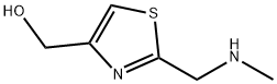 4-Thiazolemethanol, 2-[(methylamino)methyl]- Struktur