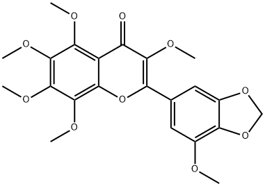 3,5,6,7,8,3'-Hexamethoxy-
4',5'-methylenedioxyflavone Structure