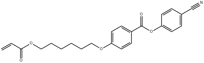 4-氰基苯基 4'-(6-丙烯酰氧基己氧基)苯甲酸酯,83847-14-7,结构式