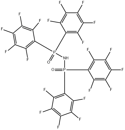 Phosphinic amide, N-[bis(pentafluorophenyl)phosphinyl]-P,P-bis(pentafluorophenyl)- Structure
