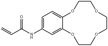 4-丙烯酰胺苯并-12-冠-4 结构式
