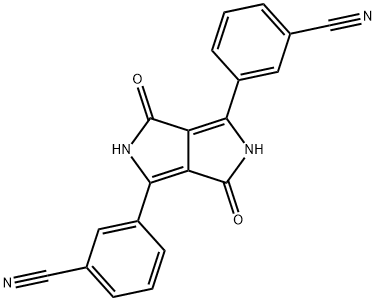 Benzonitrile, 3,3-(2,3,5,6-tetrahydro-3,6-dioxopyrrolo3,4-cpyrrole-1,4-diyl)bis- Structure