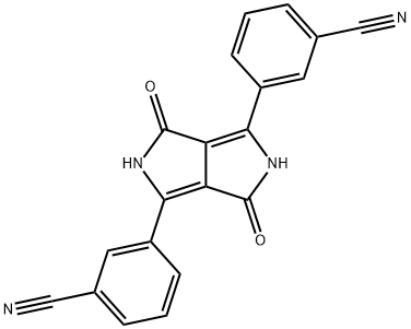 Benzonitrile, 3,3-(2,3,5,6-tetrahydro-3,6-dioxopyrrolo3,4-cpyrrole-1,4-diyl)bis- Struktur