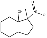 Octahydro-3-methyl-3-nitro-3aH-inden-3a-ol Structure