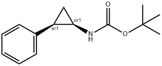 tert-butyl N-[(1R,2R)-rel-2-phenylcyclopropyl]carbamate Struktur