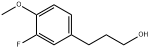 3-(3-fluoro-4-methoxyphenyl)propan-1-ol Struktur