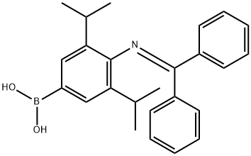 Boronic acid, B-[4-[(diphenylmethylene)amino]-3,5-bis(1-methylethyl)phenyl]-,849438-98-8,结构式