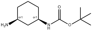 cis-1-N-Boc-1,3-cyclohexyldiamine,849616-22-4,结构式