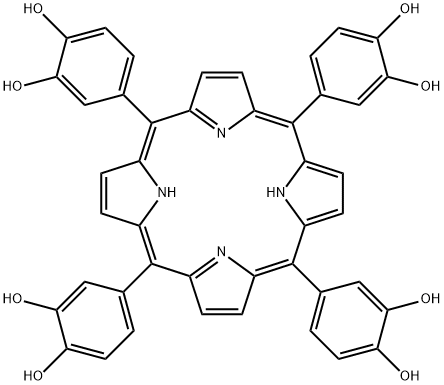 5,10,5,20-四(3,4-二羟苯基)卟啉 结构式