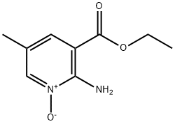3-Pyridinecarboxylicacid,2-amino-5-methyl-,ethylester,1-oxide(9CI),85147-12-2,结构式