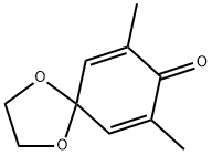 4,4-ethylenedioxy-2,6-dimethyl-2,5-cyclohexadien-1-one Struktur