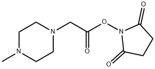 4-メチル-1-ピペラジン酢酸スクシンイミジル 化学構造式