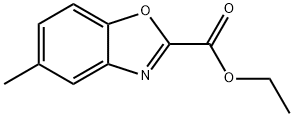 2-Benzoxazolecarboxylic acid, 5-methyl-, ethyl ester 化学構造式