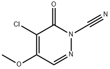 1(6H)-Pyridazinecarbonitrile, 5-chloro-4-methoxy-6-oxo-