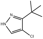 3-(tert-butyl)-4-chloro-1H-pyrazole Struktur