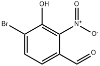 Benzaldehyde, 4-bromo-3-hydroxy-2-nitro- Struktur