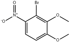 3-溴-4-硝基-邻二甲氧基苯 结构式