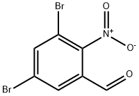 2-硝基-3,5-二溴苯甲醛,861787-48-6,结构式
