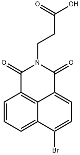 1H-Benz[de]isoquinoline-2(3H)-propanoic acid, 6-bromo-1,3-dioxo-,86232-61-3,结构式