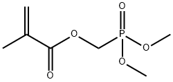 2-Propenoic acid, 2-methyl-, (dimethoxyphosphinyl)methyl ester Struktur