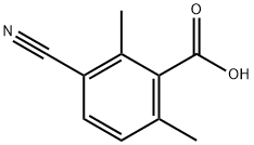 Benzoic acid, 3-cyano-2,6-dimethyl- Structure