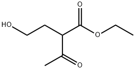 Butanoic acid, 2-(2-hydroxyethyl)-3-oxo-, ethyl ester Struktur