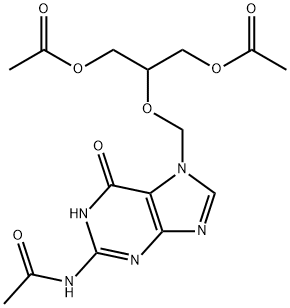Ganciclovir N-Acetyl Di-O-Acetate Structure