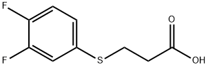 3-[(3,4-difluorophenyl)sulfanyl]propanoic acid Structure