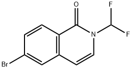 1(2H)-Isoquinolinone, 6-bromo-2-(difluoromethyl)- Structure