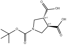 rac trans-N-Boc-pyrrolidine-3,4-dicarboxylic acid|反式-1-BOC-吡咯烷-3,4-二甲酸