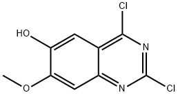 2,4-二氯-7-甲氧基喹唑啉-6-醇,866823-27-0,结构式