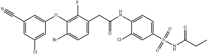 Elsulfavirine, 868046-19-9, 结构式