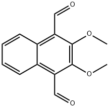 1,4-Naphthalenedicarboxaldehyde, 2,3-dimethoxy- 结构式
