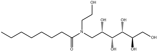 1-脱氧-1-[(2-羟基乙基)(1-氧代辛基)氨基]-D-山梨糖醇,869652-63-1,结构式