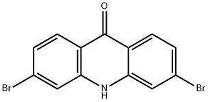 9(10H)-Acridinone, 3,6-dibromo- Structure