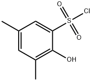 2-Hydroxy-3,5-dimethylbenzene-1-sulfonyl Chloride Struktur