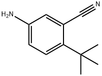 Benzonitrile, 5-amino-2-(1,1-dimethylethyl)- Structure