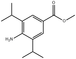 4-氨基-3,5-二异丙基苯甲酸甲酯,873194-71-9,结构式