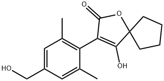 1-Oxaspiro[4.4]non-3-en-2-one, 4-hydroxy-3-[4-(hydroxymethyl)-2,6-dimethylphenyl]- Structure