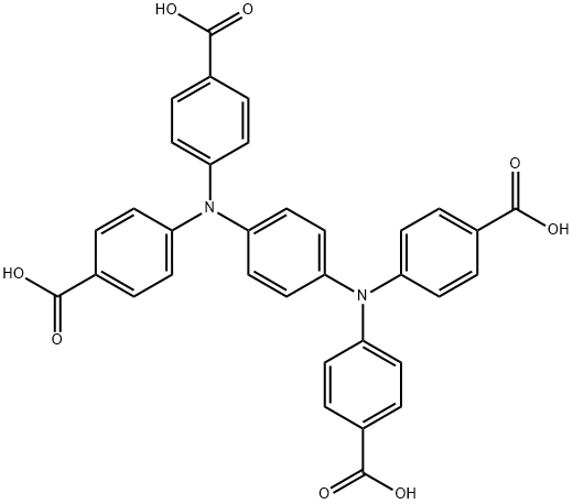 4,4',4'',4'''-(1,4-phenylenebis(azanetriyl))tetrabenzoic acid Structure