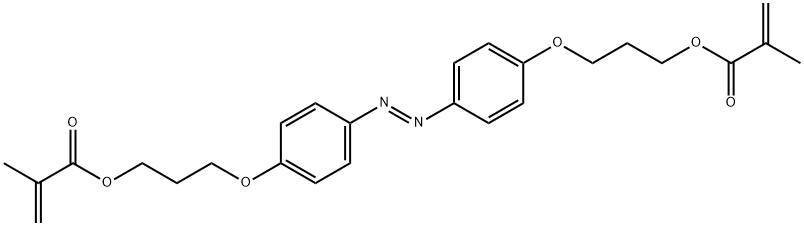 ((二氮烯-1,2-二基双(4,1-亚苯基))双(氧基))双(丙烷-3,1-二基)双(2-丙烯酸甲酯) 结构式