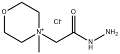 Morpholinium, 4-(2-hydrazinyl-2-oxoethyl)-4-methyl-, chloride (1:1),876-57-3,结构式