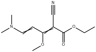 2,4-Pentadienoic acid, 2-cyano-5-(dimethylamino)-3-methoxy-, ethyl ester