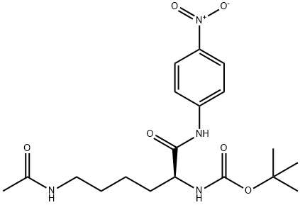 tert-butyl N-[(1S)-5-acetamido-1-[(4-nitrophenyl)carbamoyl]pentyl]carbamate,879611-53-7,结构式