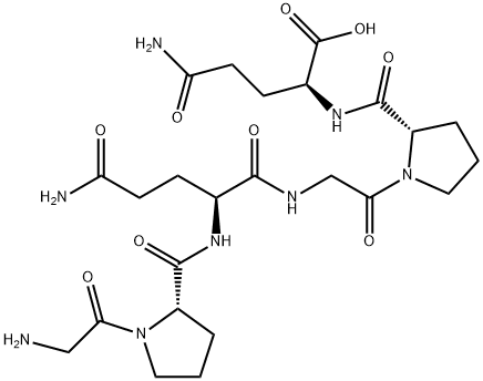 L-Glutamine, glycyl-L-prolyl-L-glutaminylglycyl-L-prolyl- 结构式