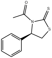 1-[(4R)-4-苯基-2-硫代氧-3-噻唑烷基]-乙酮, 885971-52-8, 结构式