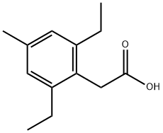 Benzeneacetic acid, 2,6-diethyl-4-methyl-,886230-72-4,结构式