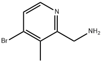 (4-bromo-3-methylpyridin-2-yl)methanamine Struktur