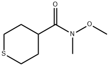 N-methoxy-N-methylthiane-4-carboxamide Structure